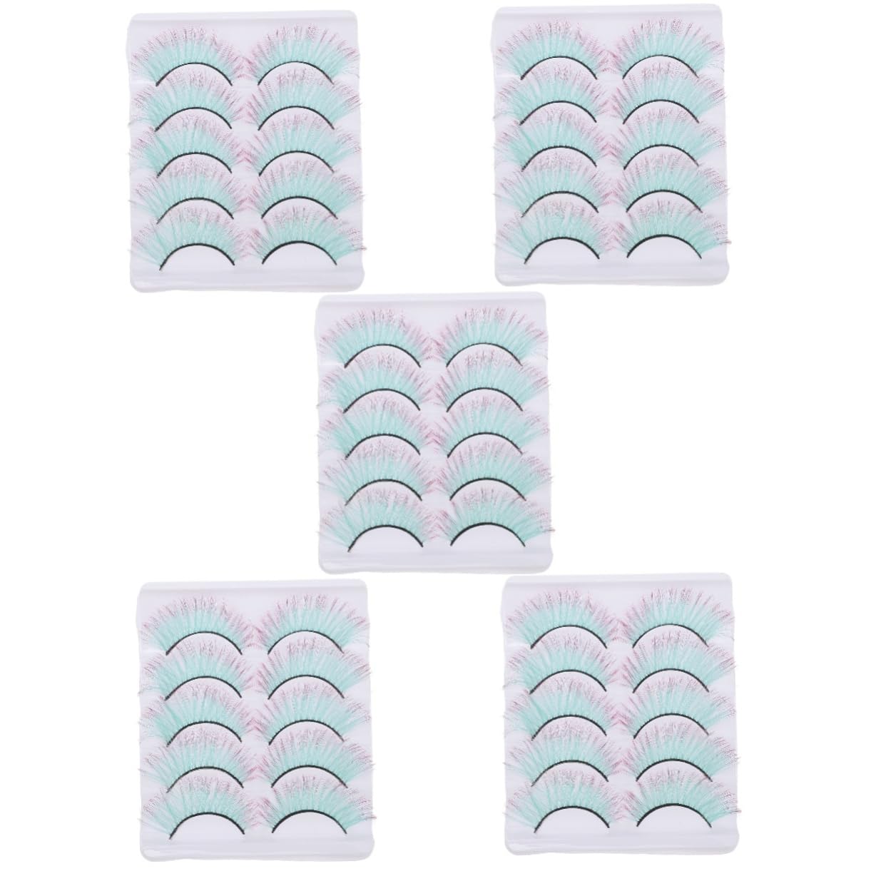 Healeved 25 Paia ciglia finte colorate ciglia cosplay ia finte naturali D ia da bambola lunghe ia 3d ia trucco ia con Imitazione