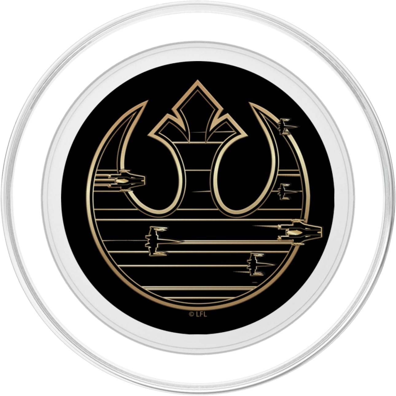 Star Wars The Last Jedi Gold Rebel Logo PopSockets MagSafe PopGrip for iPhone