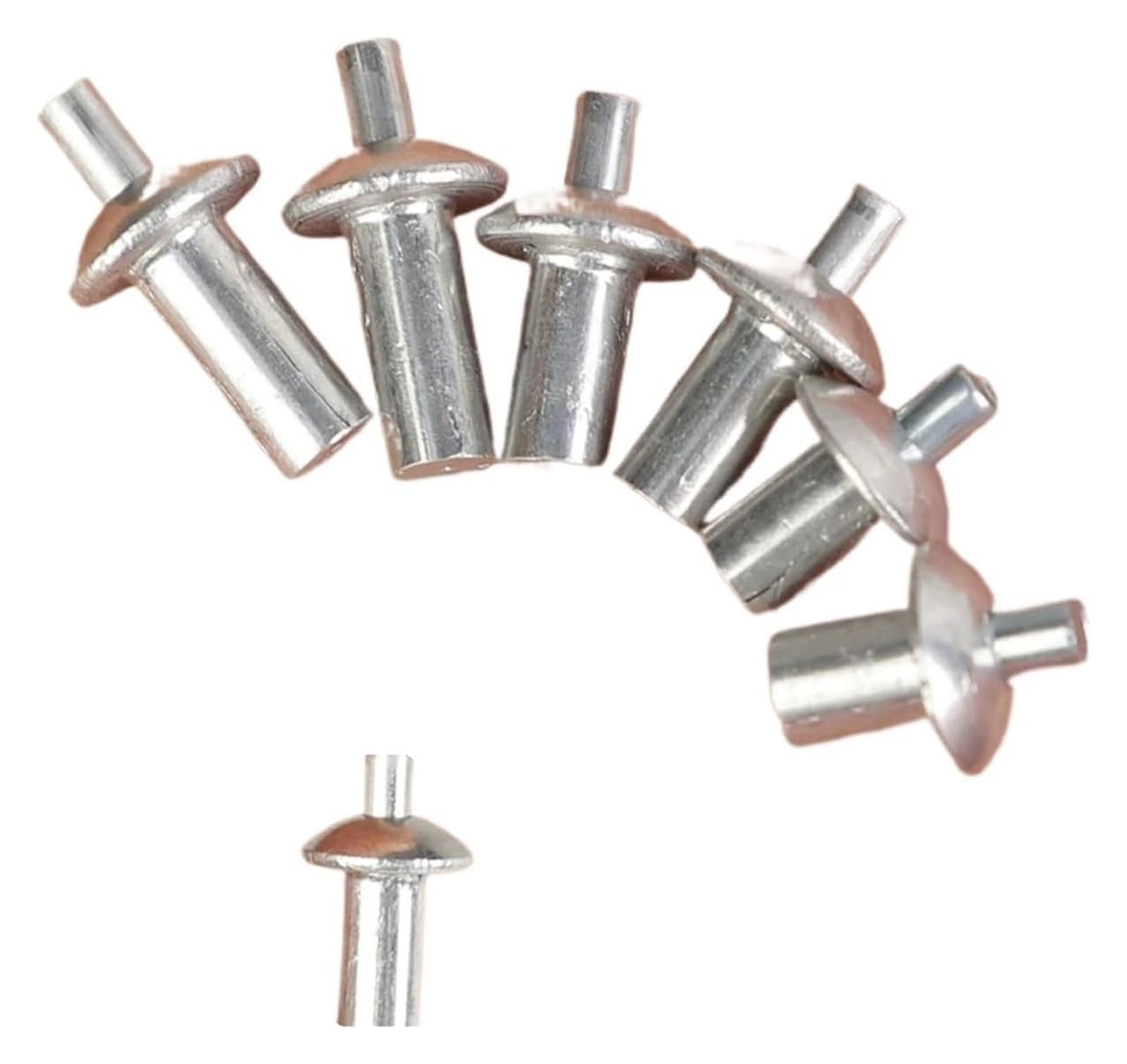 Rivets aveugles en aluminium argent pour assembler sans déformer le métal