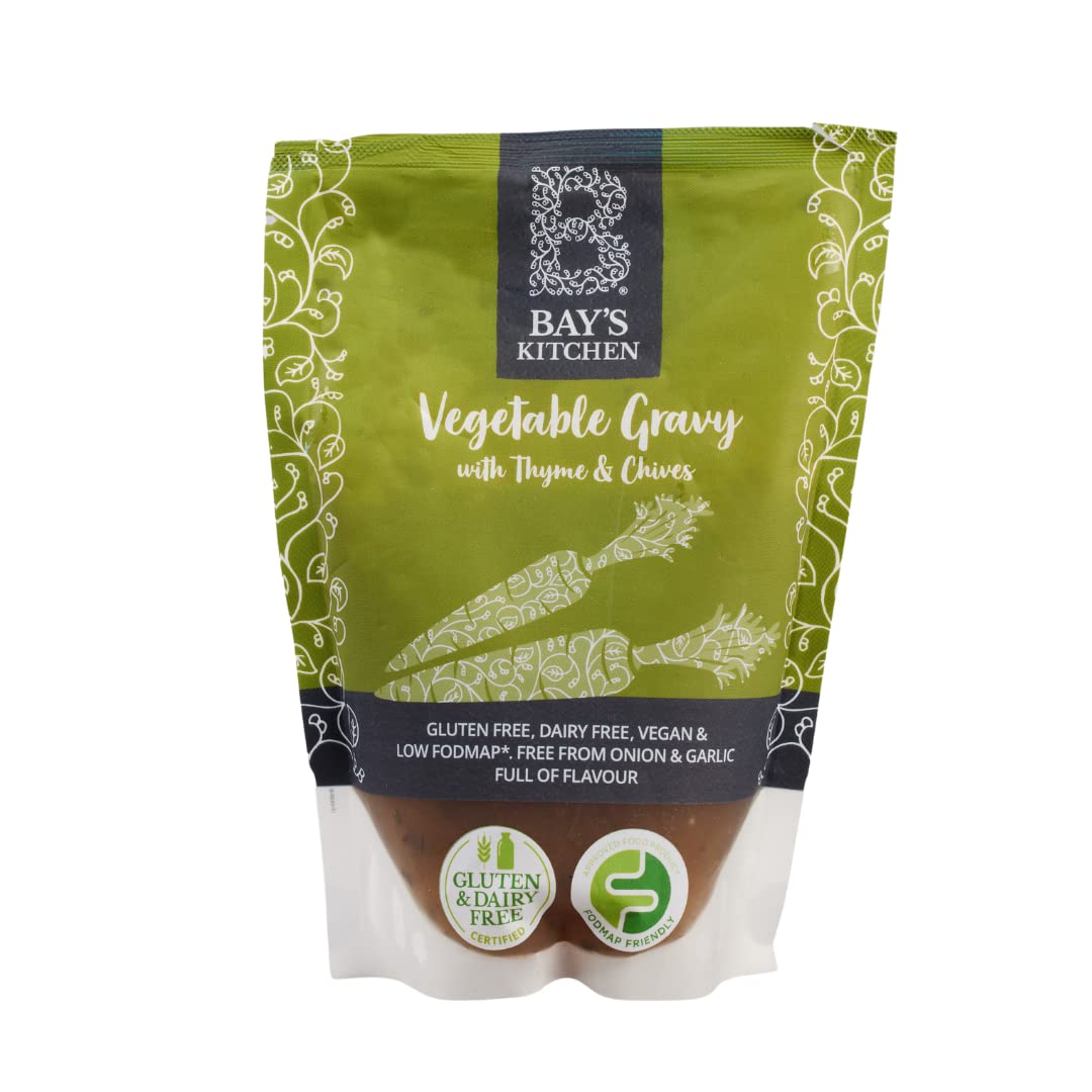 Bay's Kitchen Vegetable Gravy with Thyme & Chives, Gluten & Dairy Free, Low FODMAP & Vegan