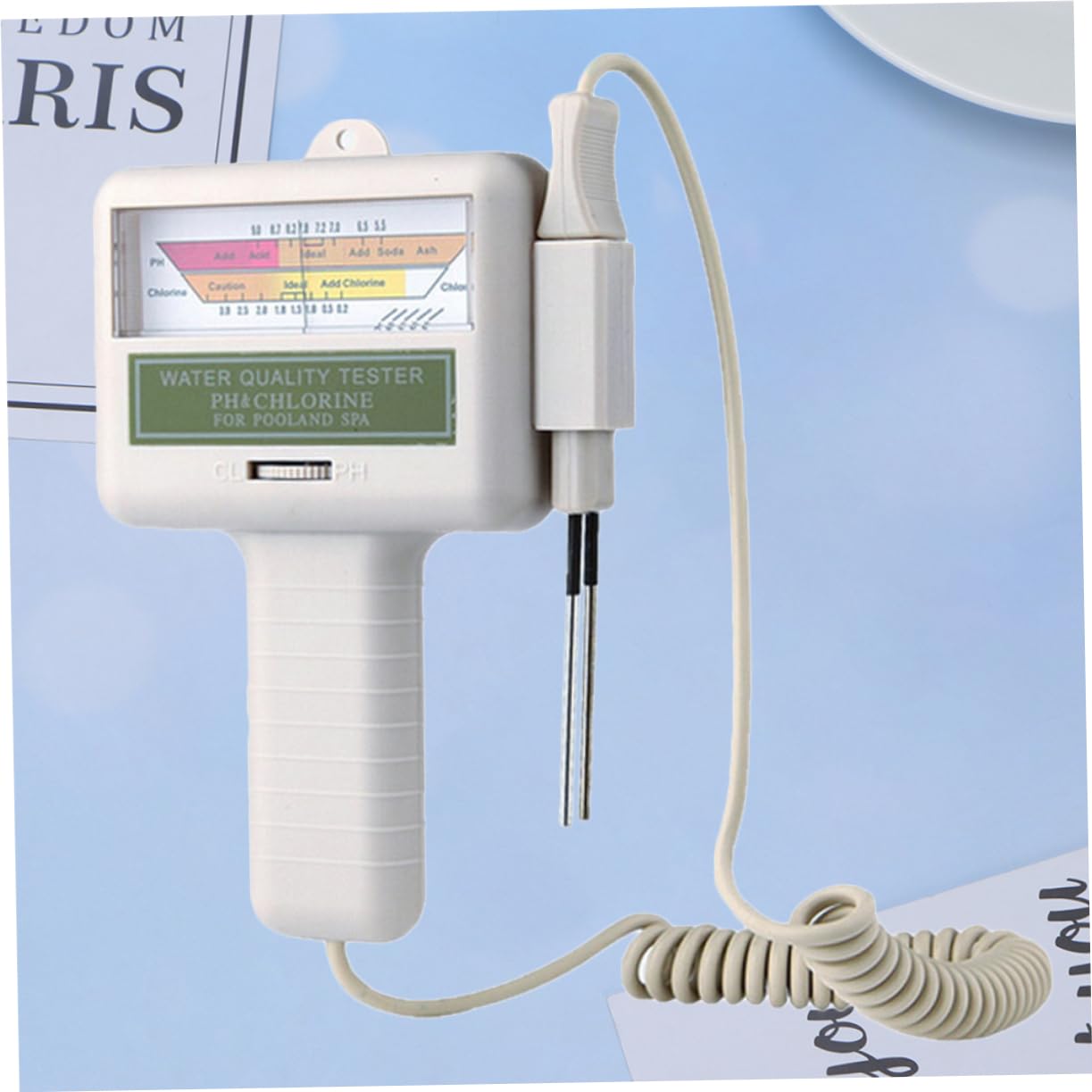 Toyvian Medidor De Ph y Piscina Digital Probador Agua Comprobador Valor Herramienta Prueba Sin Batería