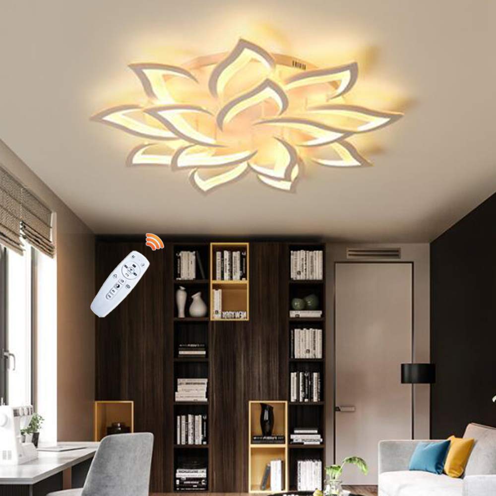 FUMIMID Dimbare LED Plafondlamp - Creatieve Bloemvorm Acryl