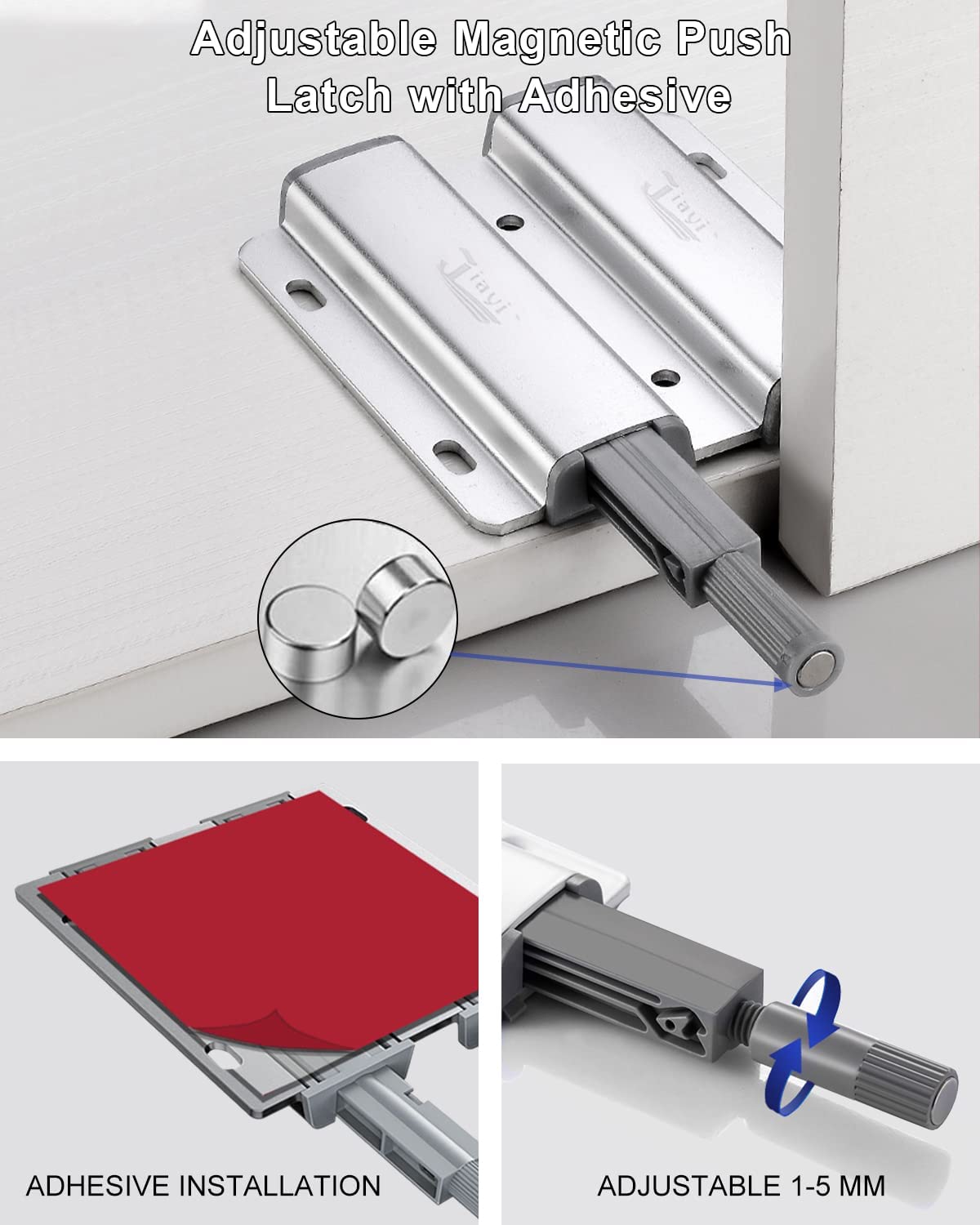 Push to Open Door Catches Jiayi 2 Pack Push Latch Cupboard