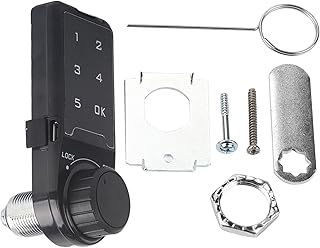 Touch Keypad Password Key Door Lock Biometric Cabinet Lock Access Lock Digital Electronic Security Cabinet Coded Locker (Installation Size L=30)