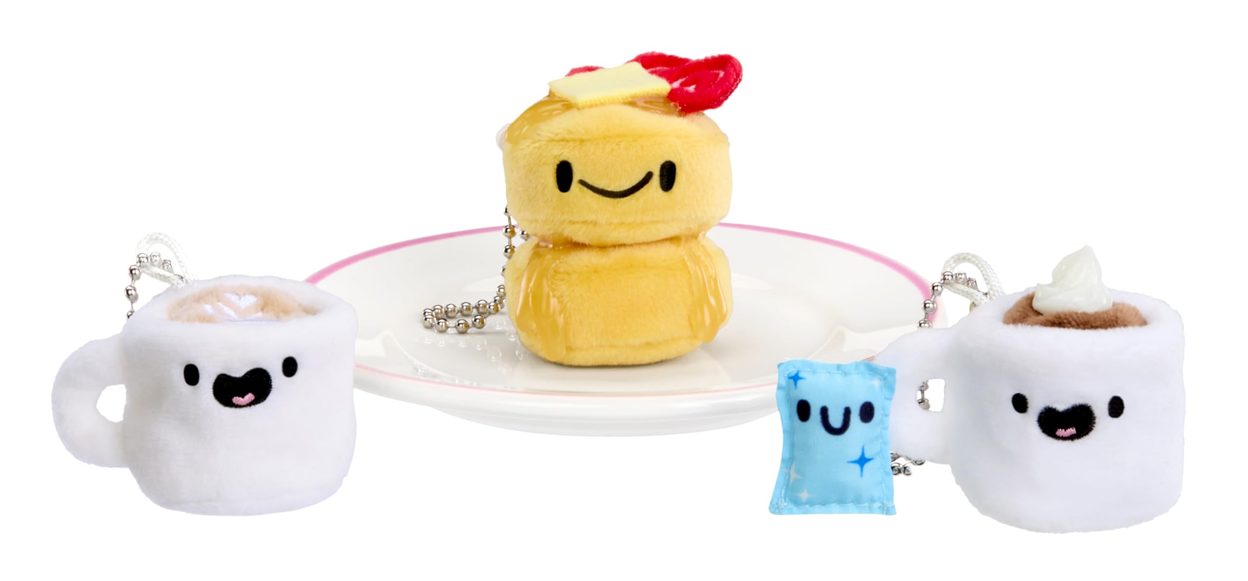 MGA’s Miniverse Make It Mini Plush – Zestaw do samodzielnego wykonania pluszowych zabawek o tematyce kulinarnej z klejem samoutwardzalnym i breloczkiem, 8 figurek kolekcjonerskich, dla dzieci od 8 lat