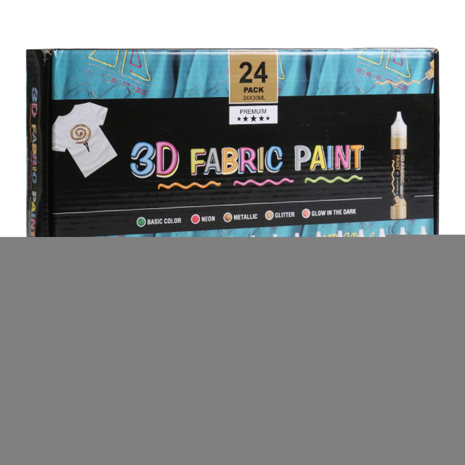 Textilfarbe 24 Farben Set Zur Textildekoration Und Gestaltung