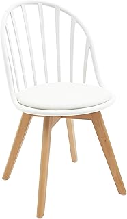 White loft LF676 Juego de 2 sillas de Color Blanco, Polipropileno, 46 x 57 x 85 cm