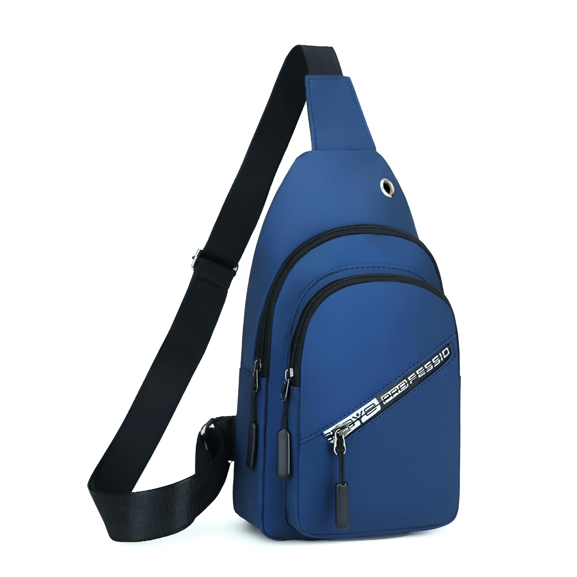 carry trip CarryTrip Men & Women Shoulder Bag, Small Crossbody Chest Sling Bag With 2 Compartment, 1 Front Pocket, Earphone Hole & Water-Resistant for Travel, Office, Biking, Hiking, Gym Daily Use-picture-45