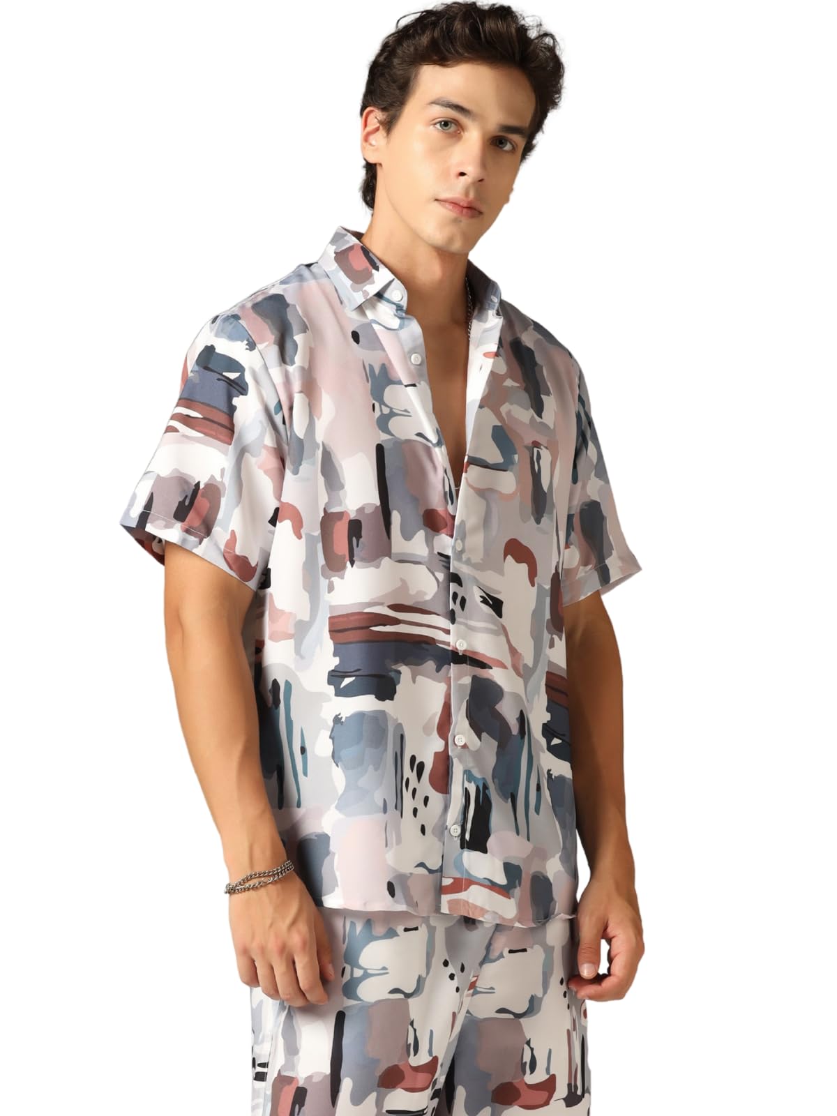 Co Ord Set for Men | Trendy Night Dress for Boys | T-Shirt and Shorts Combo for Lounge | Stylish Summer and Travel Wear |Men's Matching Two-Piece for Vacation