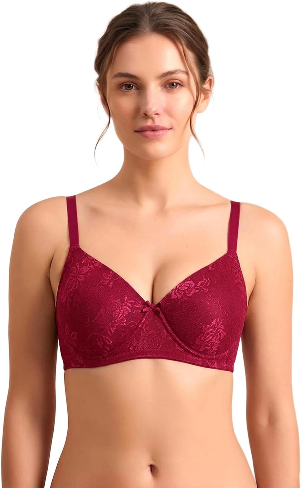 Women's Lace Lightly Padded Non-Wired Bridal Bra