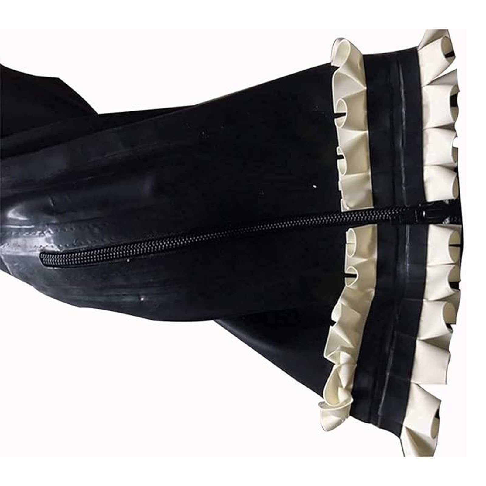 MFMYEE Masque en latex bondage avec tresses papillon, masque pour jeux de rôle SM, coiffe pour Halloween. (M)