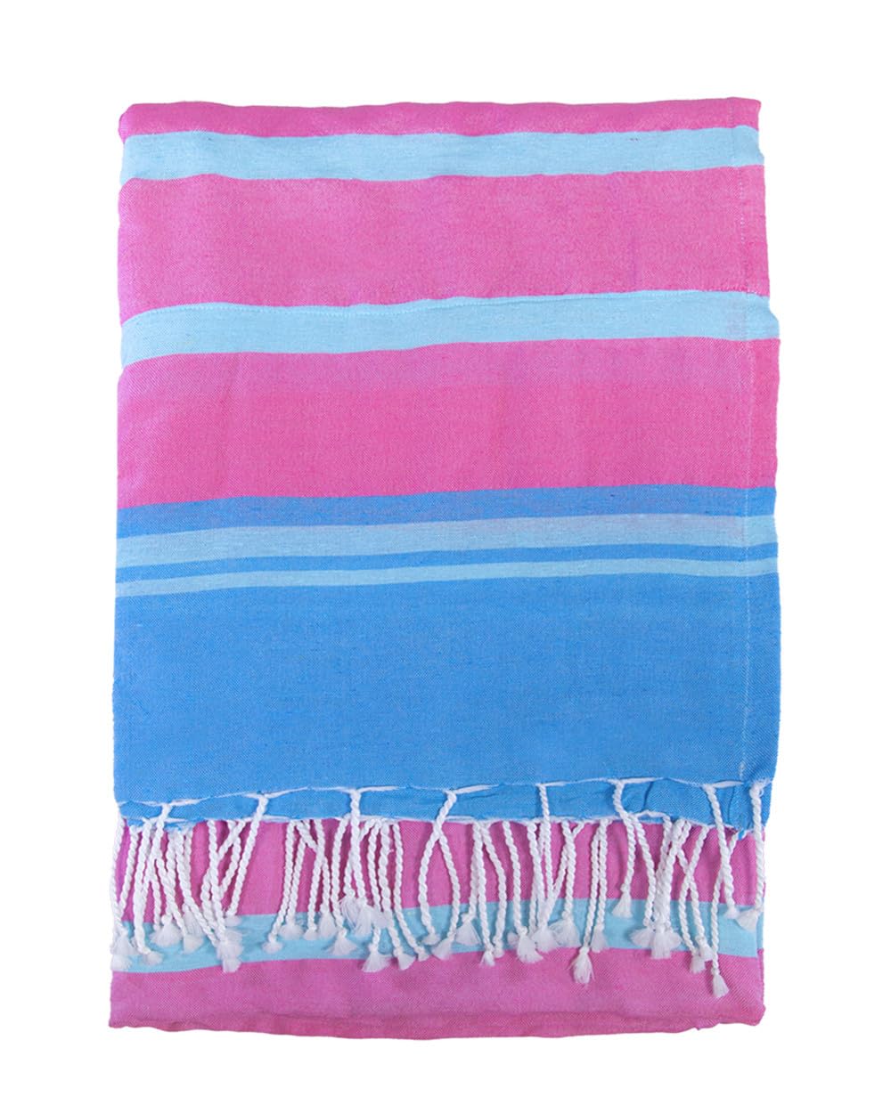 SUN & SURF Pareo Rayas Kikoy con Rizo 90X170CM Doble Textura - Toalla Resistente Playa Sol y Piscina