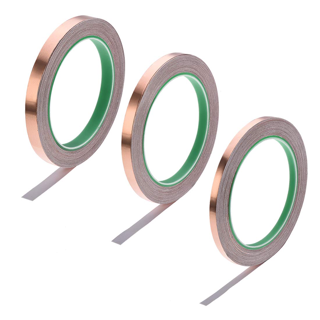 Accessori per Utensili Fai da Te Nastro di Schermatura in Lamina di Rame da 6 Mm, 8 Mm, 10 Mm per Schermatura EMI Emf E Rfi Nastro Adesivo Conduttivo Lunghezza 20 M/21,8,