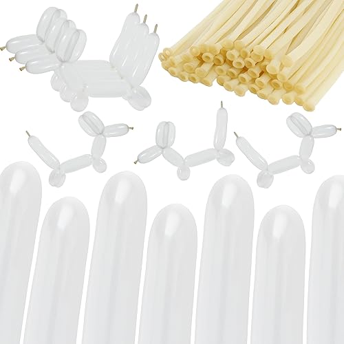 260 globos largos, 50 unidades, transparentes