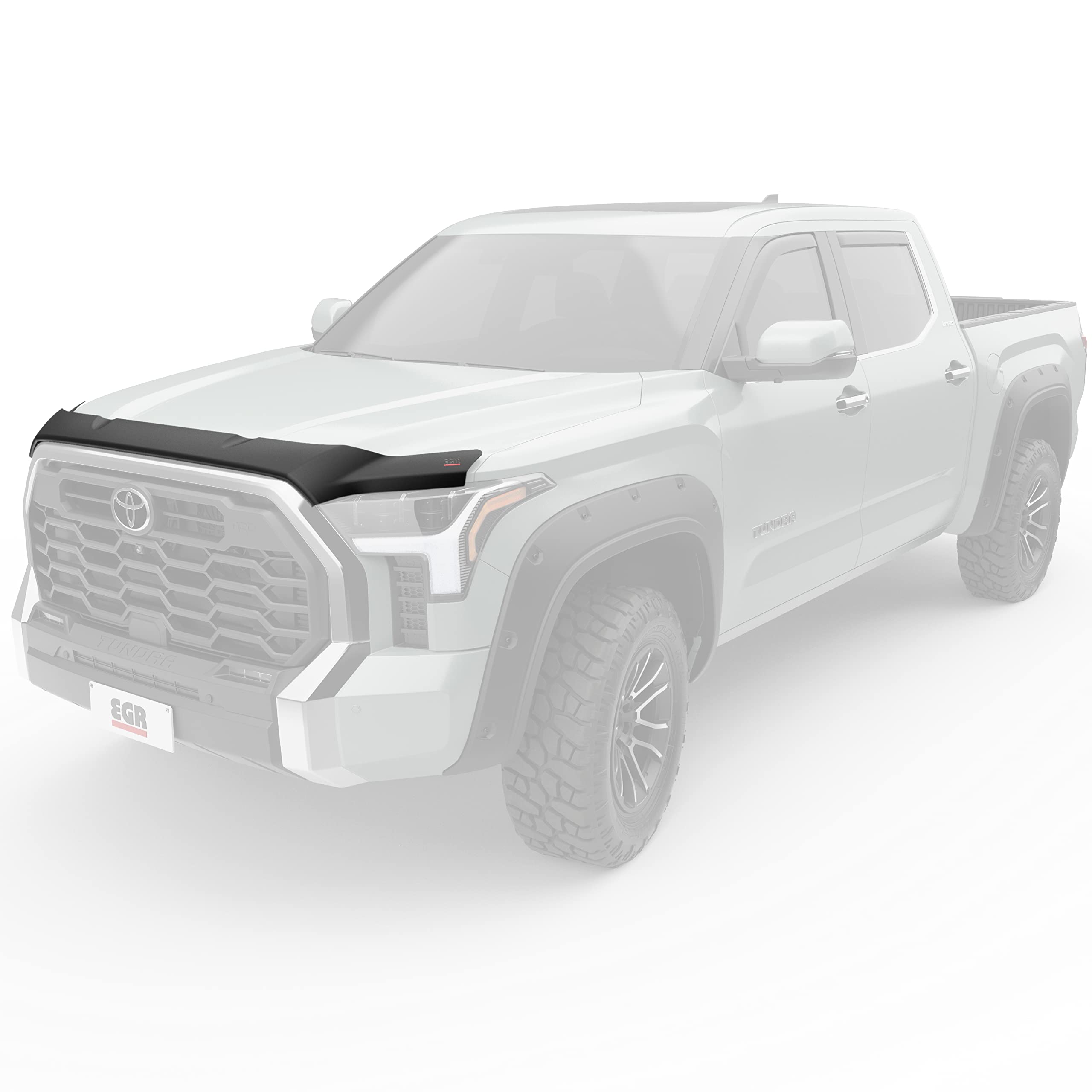 EGR 305405 SuperGuard Hood Guard and Bug Deflector Truck Accessory, Matte Black Finish, Compatible with Select Toyota Tundra Models