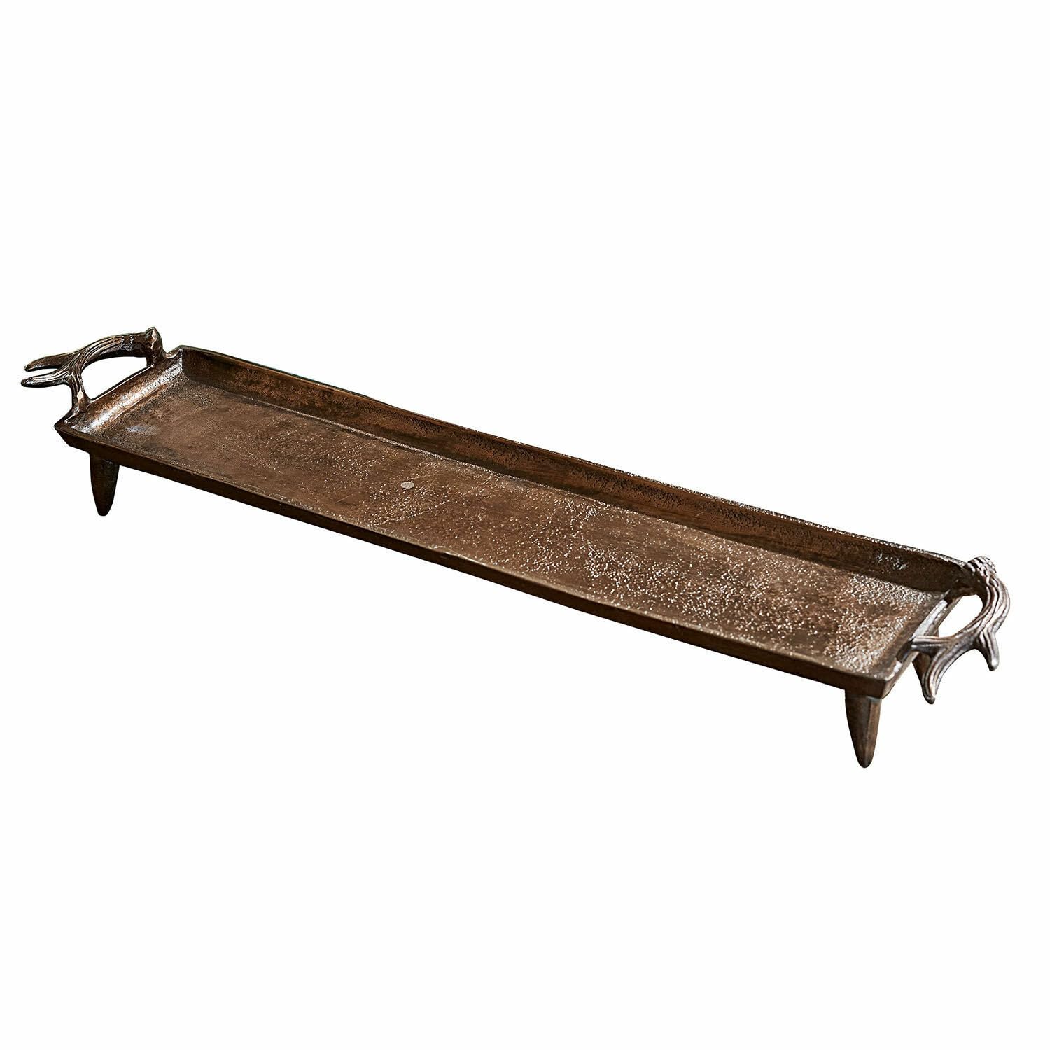 LOBERON Tablett Donia, antikmessing