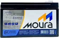 Bateria Moura Selada Vrla 12V 4AH Alarme Estacionaria