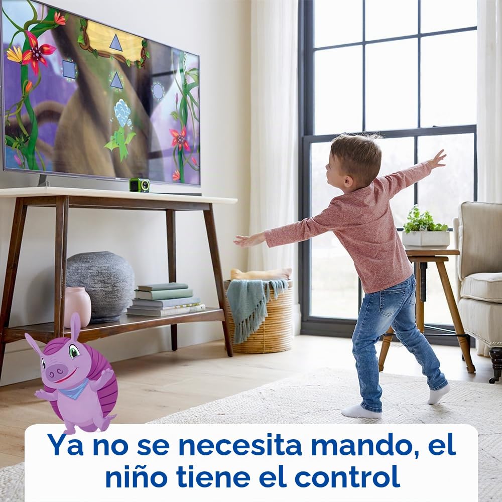 VTech LeapMOVE - Consola de TV educativa - Aprender en Movimiento con 25 Aventuras y Juegos educativos - Consola Infantil Plug & Play, USB-C/HDMI - Regalo Infantil a Partir de 4 años - Contenido en