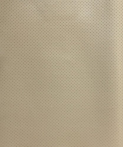 Vinyl Faux Leather Light Neutral Perforated All The Way Though Commercial Marine Grade Upholstery Fabric Per Yard