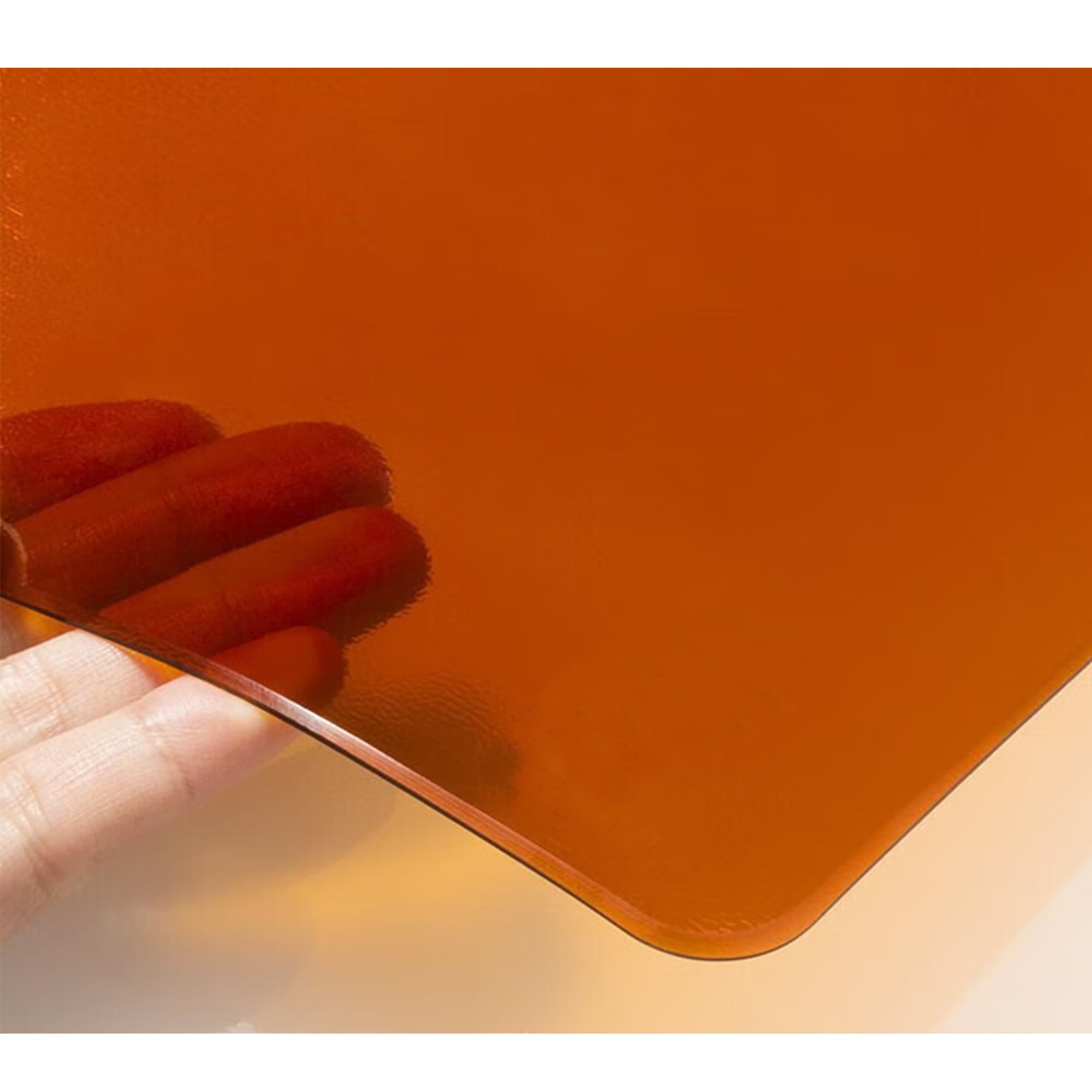 TMGJShd Dining Table Tabletop Protector Unscented PVC Tablecloth Wipeable and Waterproof Home Use as Protective Cover Customizable Size and Shape. (Coffee, 2mm - 65 x 230 cm Rectangle)