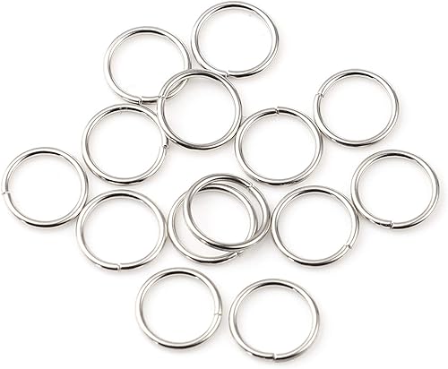 200 anillos de salto de 0.551 in chapados en oro - calibre 16 (0.047 in)