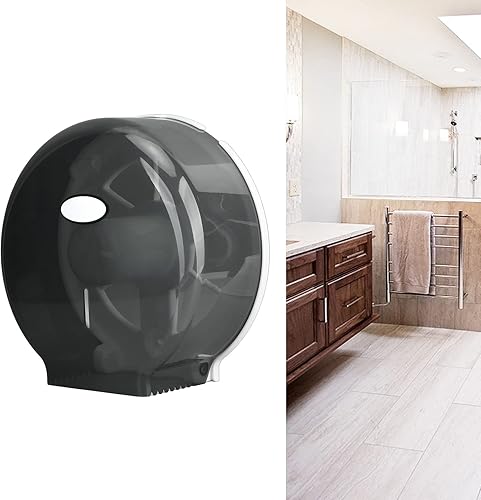 Miniatura 6 de Dispensador de papel higiénico de un solo rollo, dispensador de papel higiénico comercial jumbo para montaje en pared, dispensador de papel