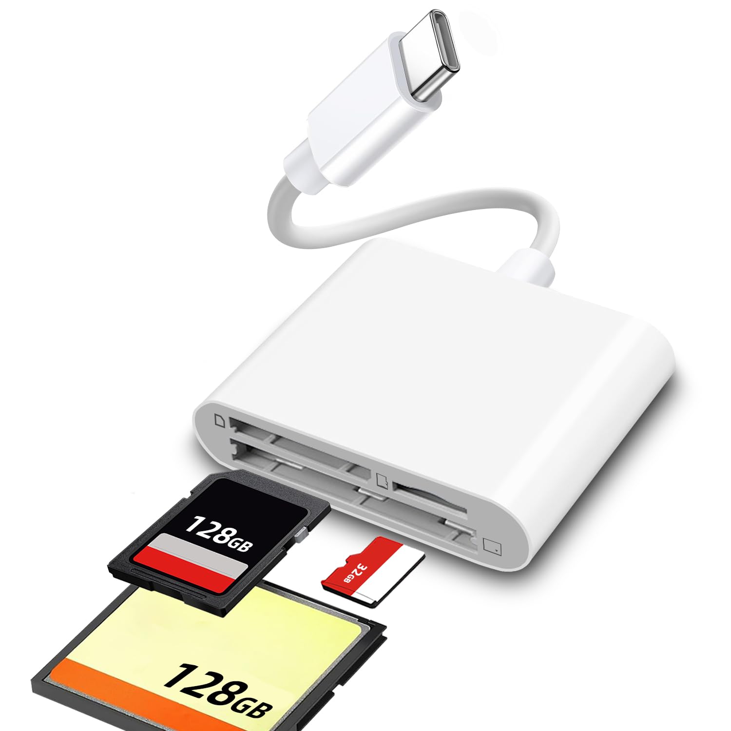 Adattatore Lettore Schede SD E Micro SD USB-C - Doppio Slot, USB 3.0, Compatibile Con IPhone 15/16, Samsung Galaxy, Xiaomi E Altro
