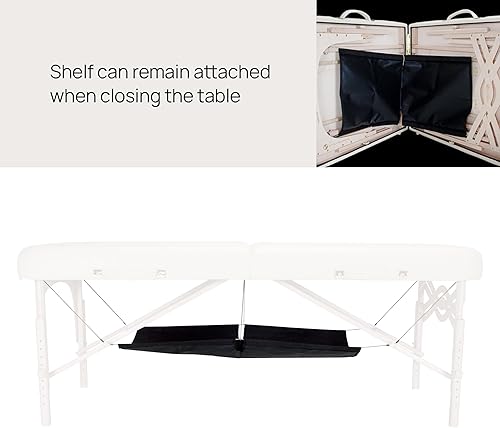 Miniatura 2 de EARTHLITE Hamaca para mesa de masaje, mesa de masaje portátil, estante de almacenamiento para cojines, sábanas y accesorios (39 x 19 pulgadas)