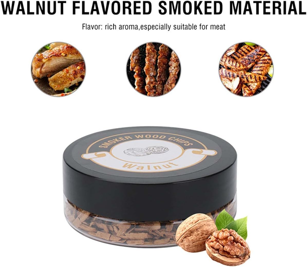 Wood Chips 4 Pack for Smoking Gun, Hand-held Smoke Gun Smoker Infuser, Sawdust for Smoked Drinks, Food, Cocktails, Cheese, Desserts (Apple, Cherry, Hickory, Oak)