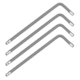 FOCMKEAS 4 PCS 1.5mm Ball End Hex Key Allen Wrench,Internal Hexagonal Wrench, L Shaped Long Arm S2 Steel Repairing Tool，Grey
