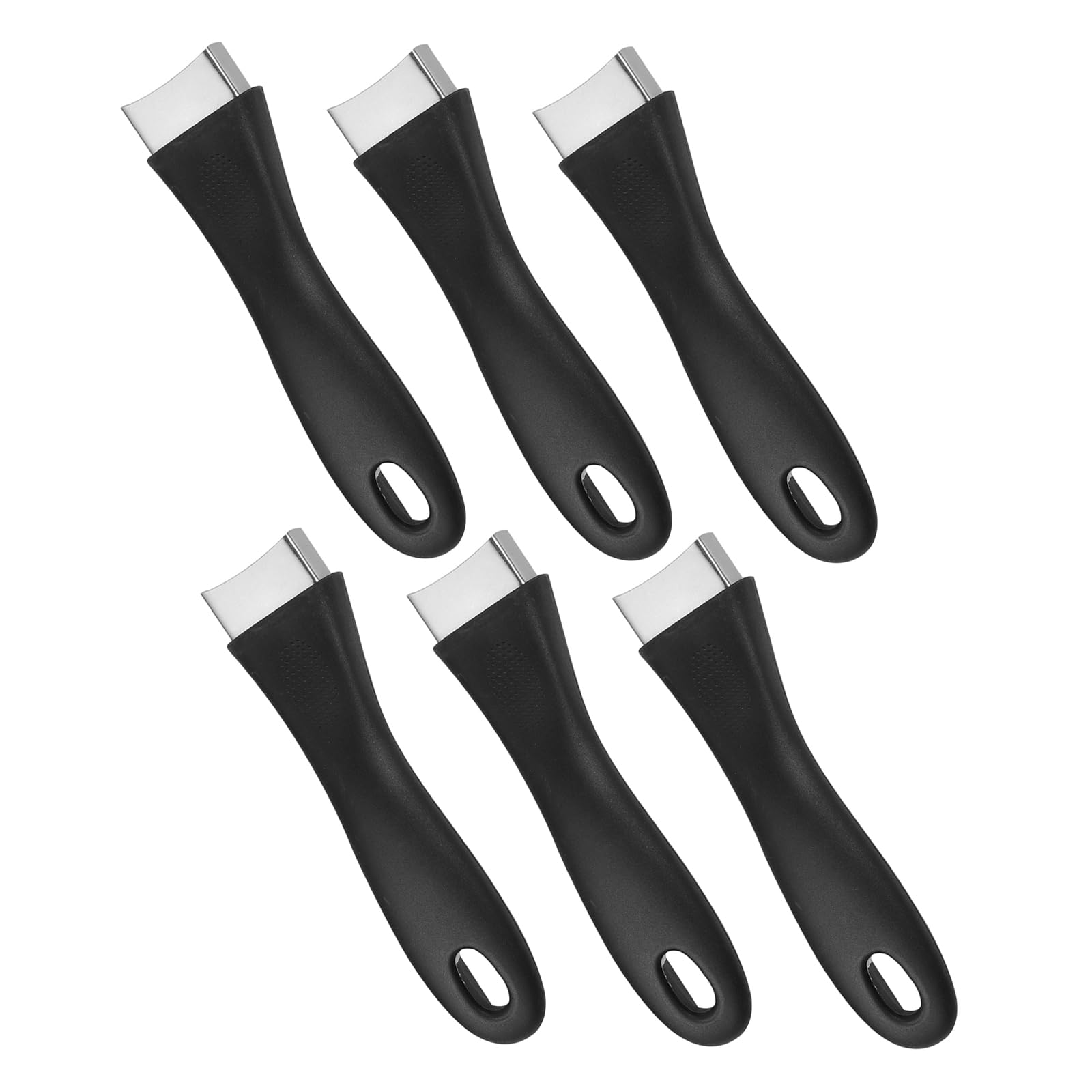 Poignées amovibles en bakélite noire pour casseroles et couvercles (lot de 6)
