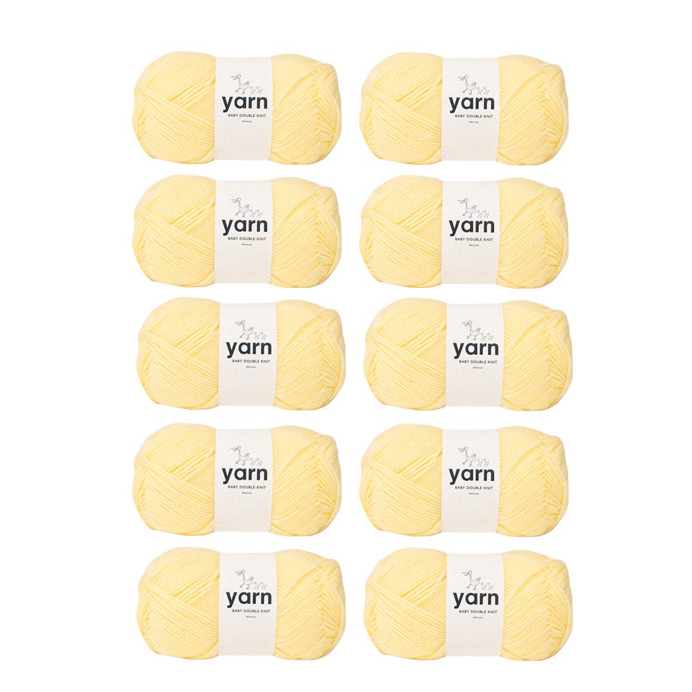 KORBOND DK Black Yarn - 100g Acrylic Wool - Lightweight, Hypoallergenic & Durable Double Knit Crochet Yarn Knitting Wool (290m Total) — view 60