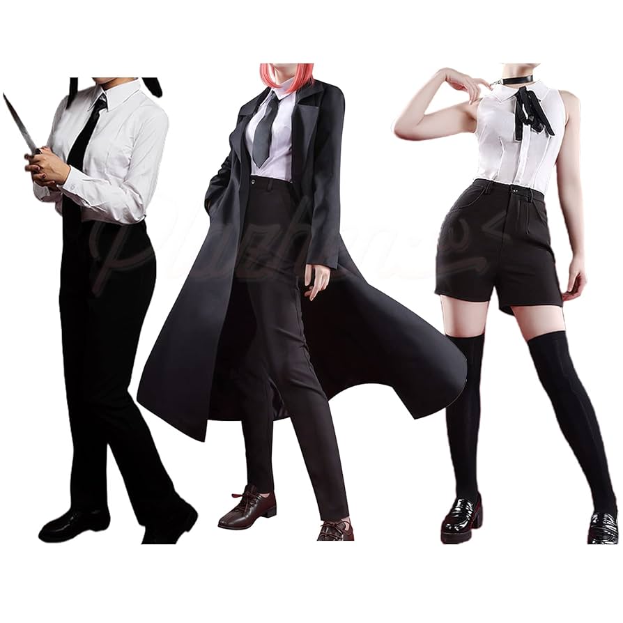 Sサイズ チェンソーマン マキマ レゼ コスプレ 衣装 セット ウィッグ付☆ 未使用新品 チェンソーマン マキマ コスプレ衣装 ウィッグつき M