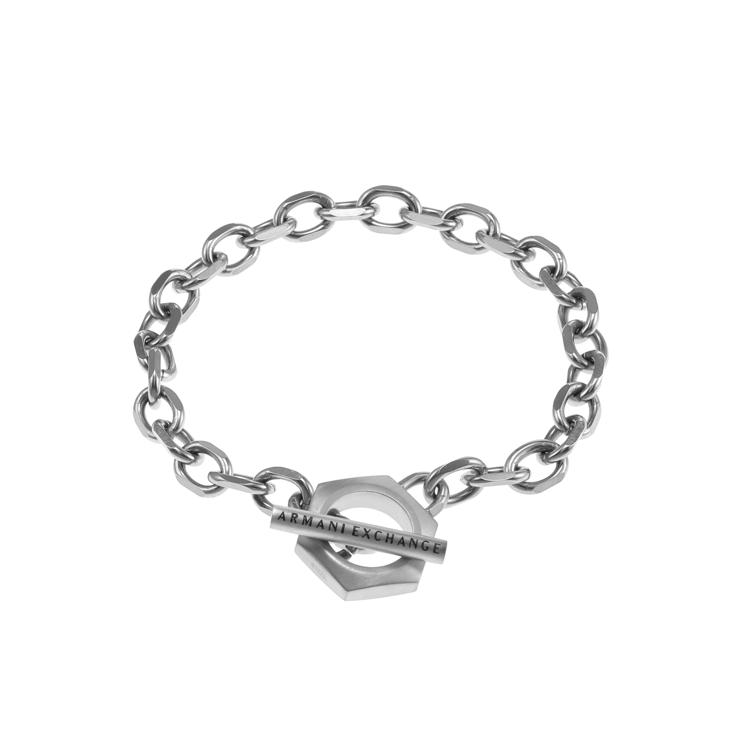 Armani Exchange Herren-Edelstahlarmband mit Karabinerverschluss