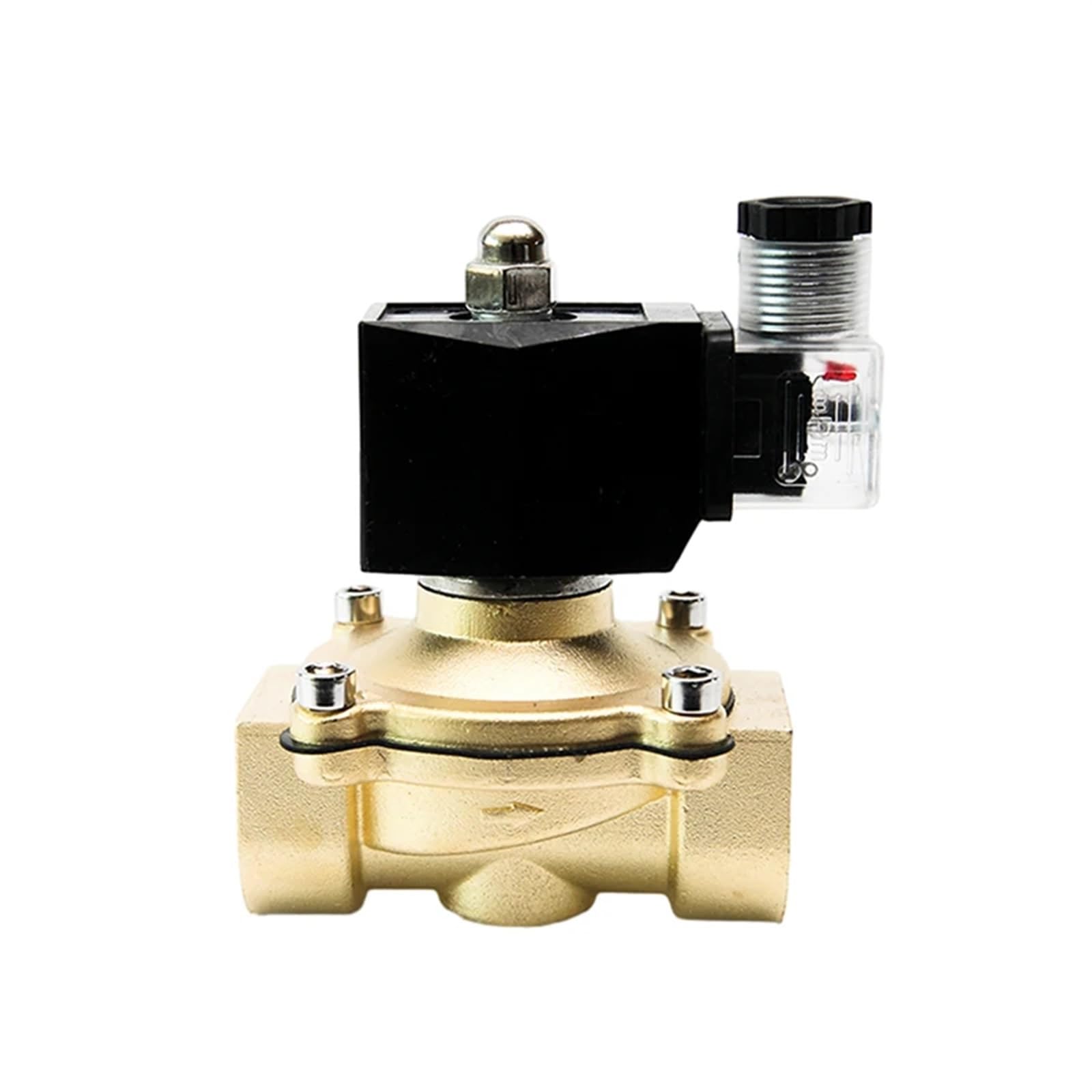 Gnqukebwh Npt-24Vac Dn25 Brass Waterproof Solenoid Valve Ip65 Normally Closed 3/4" Switch Water Valves 220V 24V 12V(Npt-24Vac)