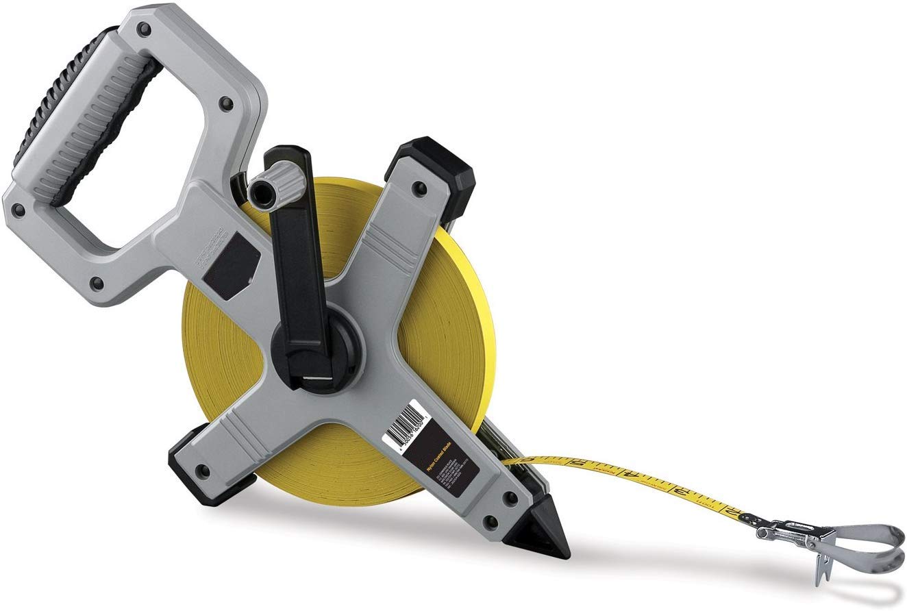 Utoolmart 50M carrete abierto métrico marco de acero inoxidable cinta métrica herramienta de medición 1pcs