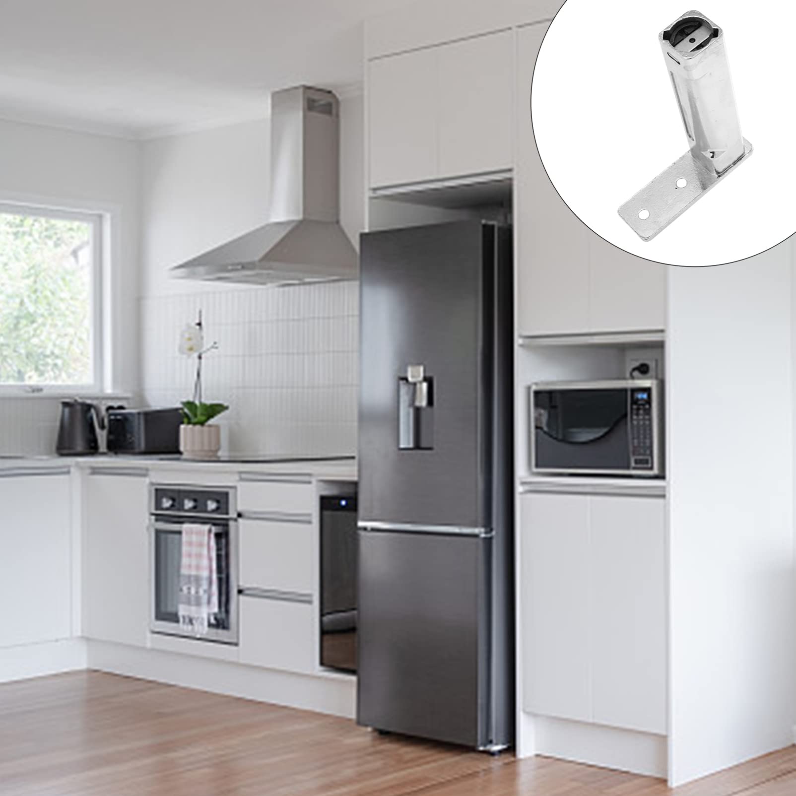 Verdeckte Scharniere mit Soft-Close-Funktion, Schranktürscharniere mit Soft-Close-Funktion, 2 Stück Kühlschranktürscharniere, Türscharniere, Kühlschrank-Drehscharniere, Zubehör, Kühlschrankscharniere,