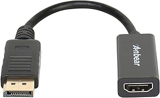 Anbear DisplayPort to HDMI Adapter, Display Port to HDMI Cable(Male to Female) for DisplayPort Enabled Desktops and Laptops Connect to HDMI Displays (1 Pack, DP)