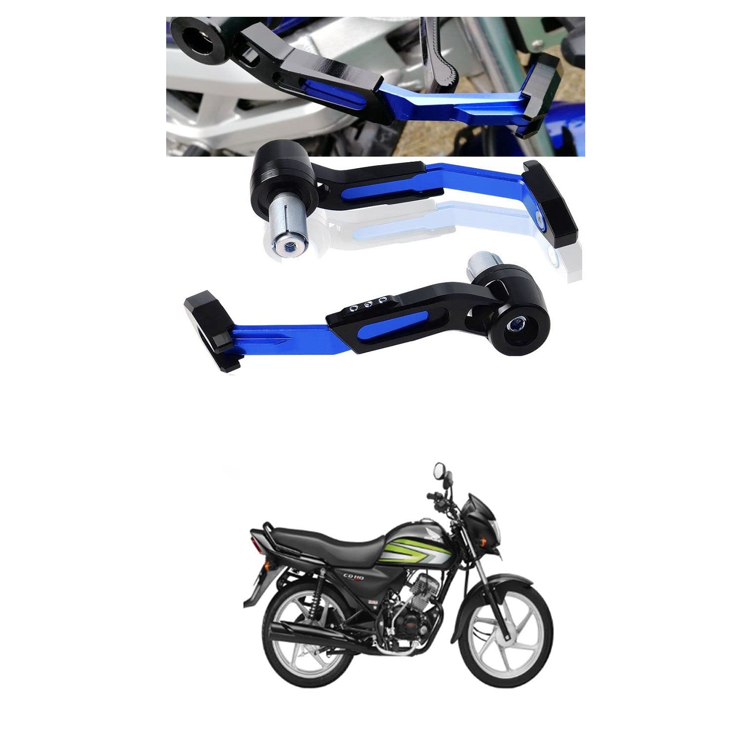 PRIKNIK Motorcycle Handlebar Lever Protectors Fit for Motorcycle Lever Guards, UniV-ersal Aluminum Alloy Brake and Clutch Lever Guards Compatible with H-onda Dream CD110-image-37