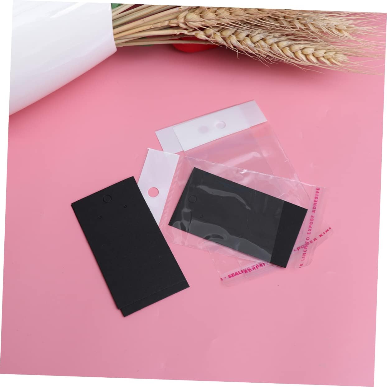 KAILIKETIY 400pcs Earring Packaging Kit Earring Cards Bags Kraft Paper Tags Holder for DIY Jewelry Retail Display