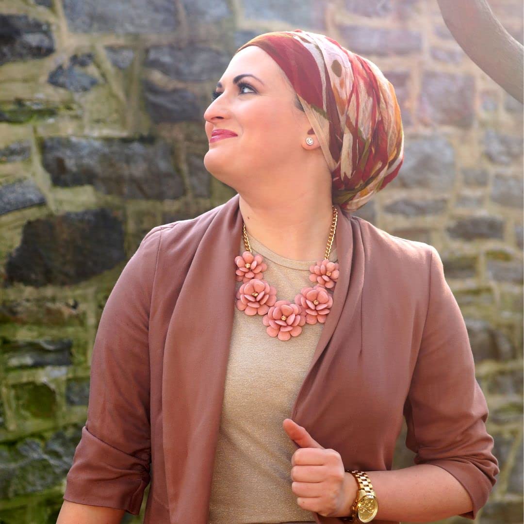 Wrapunzel Head Wrap Shaper Volumizer, Signature Ultimate Wendy Cloud9, Schwarz / Weiß, natürlich aussehend, Hijab