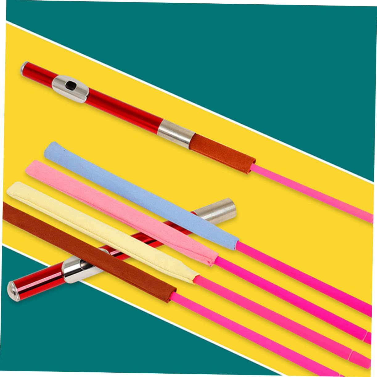 2piezas Accesorios De Limpieza Para Flauta y Varilla De Limpieza Profesional Para Principiantes Herramienta De Cuidado De Instrumentos