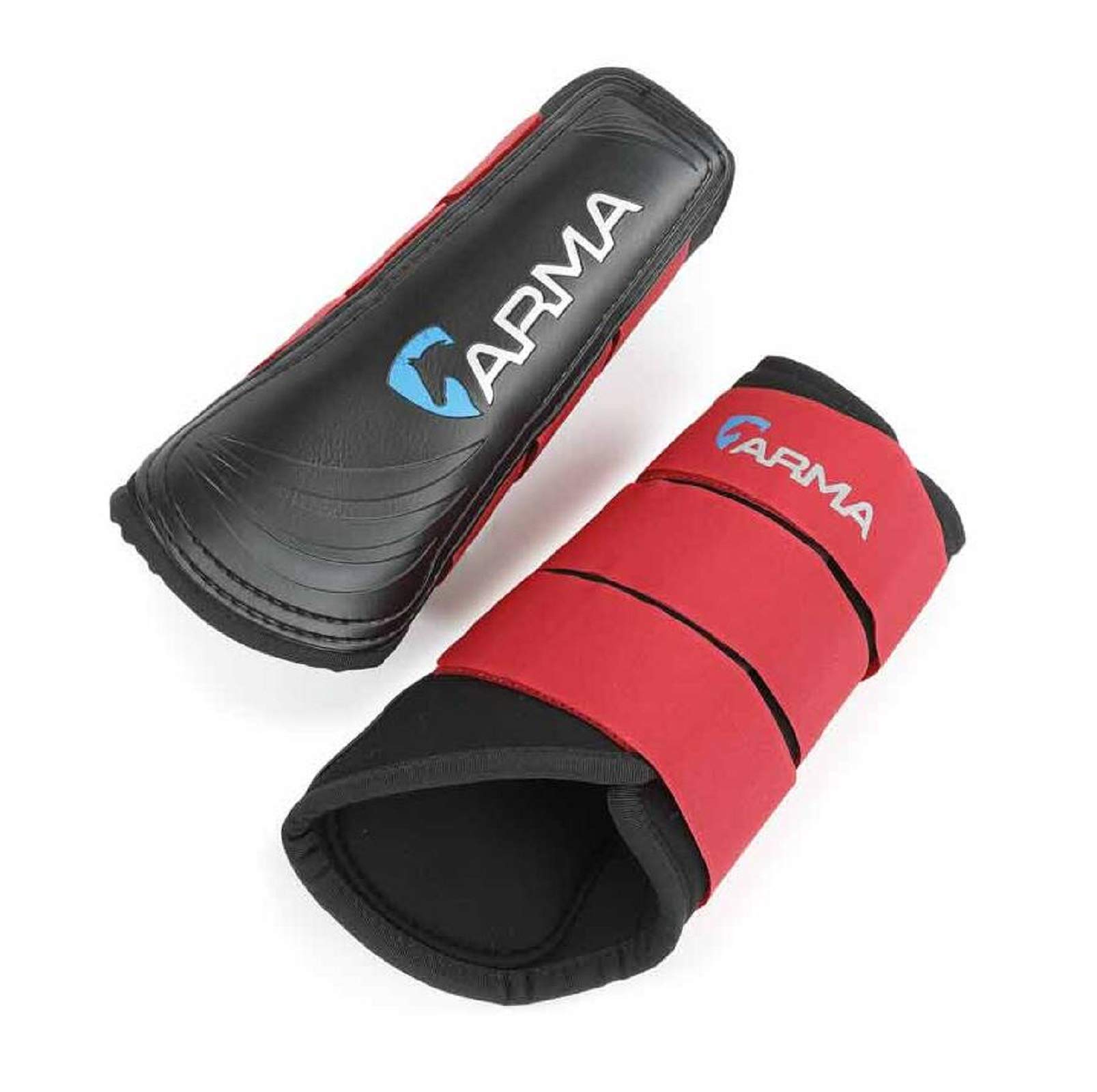 Shires Arma Neoprene Brushing Boots - 170A, deep red, XFull