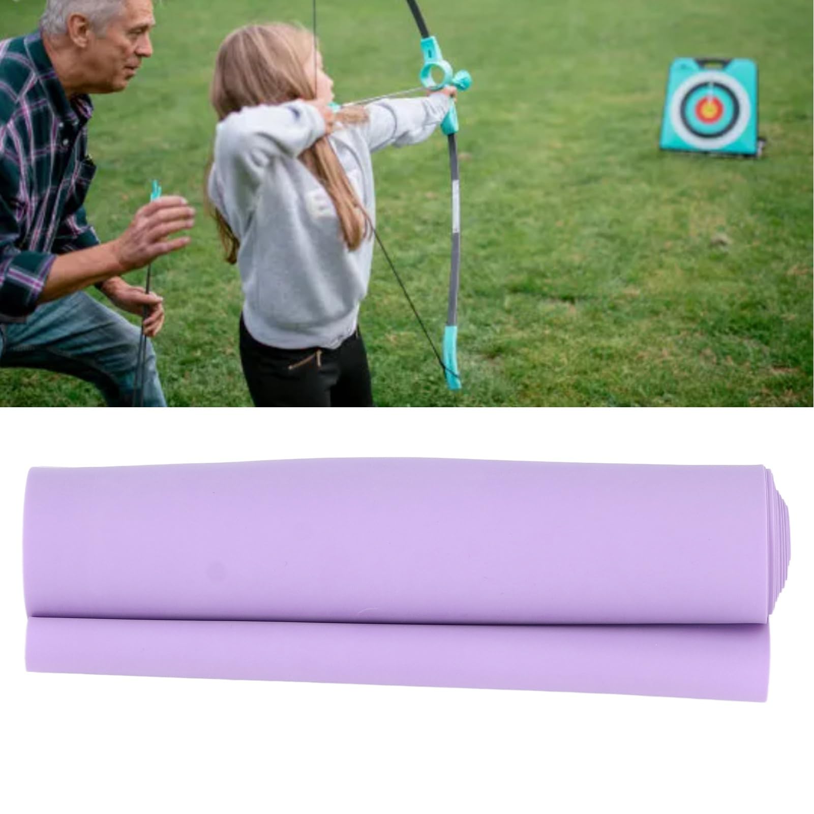 Archery Band, Comfortable Touch Latex Archery Elastic Band Good Rebound for Aid (Violet)