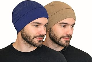 GAJJU'S Ultra-Cool Cotton Helmet Cap for Men &amp; Women – Breathable Sweat-Wicking Skull Cap &amp; Under-Helmet Liner for Bikers...