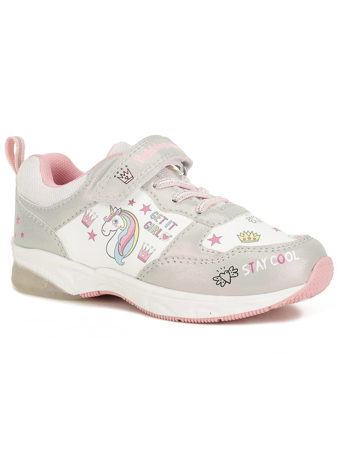 Bubblegummers Girls Aragon Casual Shoes, White, UK 9, (1511110) (B0B94YYC2N) Amazon Price History, Amazon Price Tracker