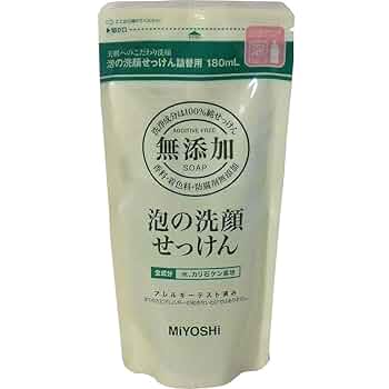 MIYOSHI 泡の洗顔せっけん 180ml 詰替用　19個 61z3WpJz6nL._UF350,350_QL50_.jpg