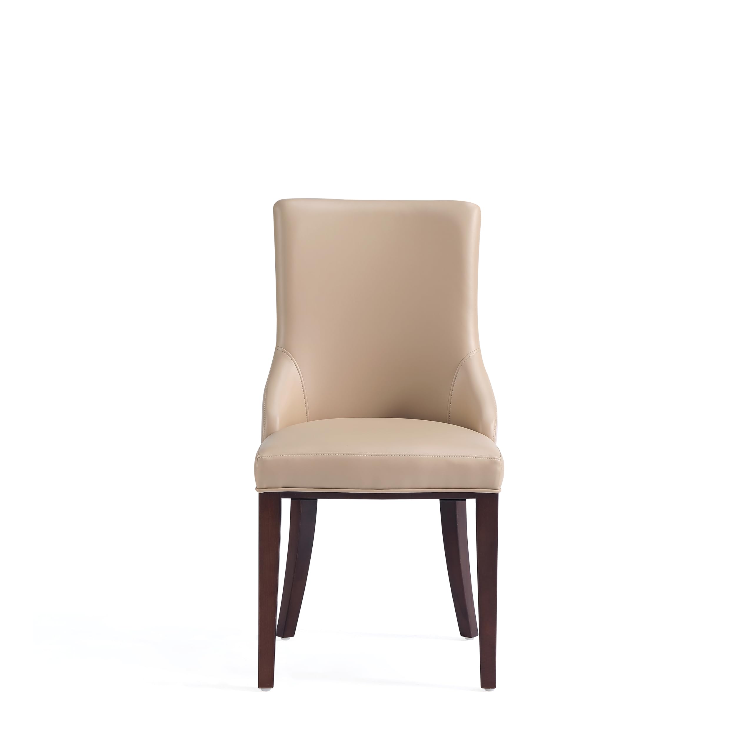 Manhattan Comfort Shubert Modern Velvet & Faux Leather Dining Chair, Dual Upholstery Design on Solid Beech Wood Frame, Accent Furniture for Kitchen or