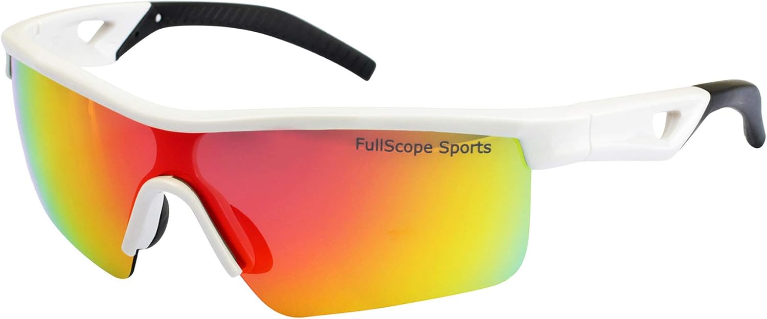 Kids Sunglasses, White/Black Polarized Sunglasses for Sports and Outdoors. (Age 4 to 11 years old)