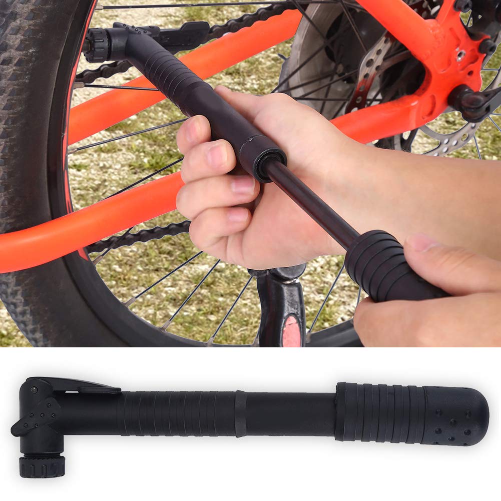 Mini Przenośna Nylonowa Pompka Rowerowa 120 PSI Inflator do Rowerów Szosowych i Górskich Czarna 1 Mini Pompka + 1 Wspornik Montażowy